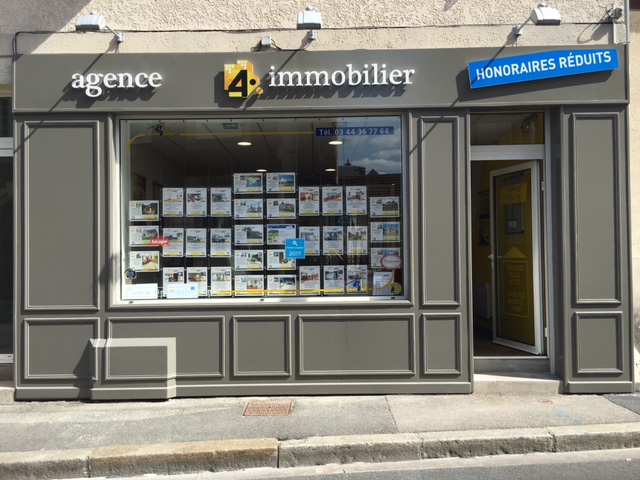 Enseigne lettres reliefs et découpées près de Compiègne 60